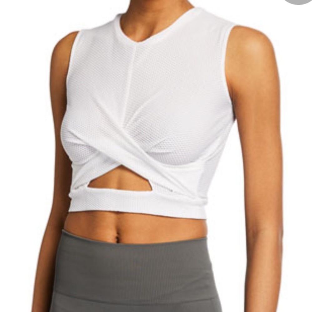 CUSHNIE Active “Bree” Crop Top